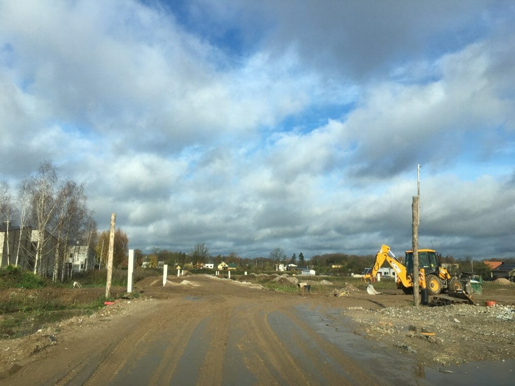 Vynuogyno namai (Varžupio g. 33A, 33B) - Row housing - construction photos