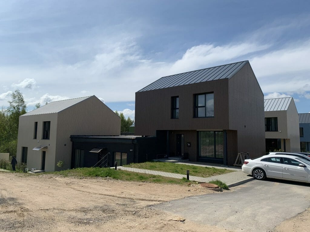 Voverės namų kvartalas (Piliavos g.) - Row housing - construction photos