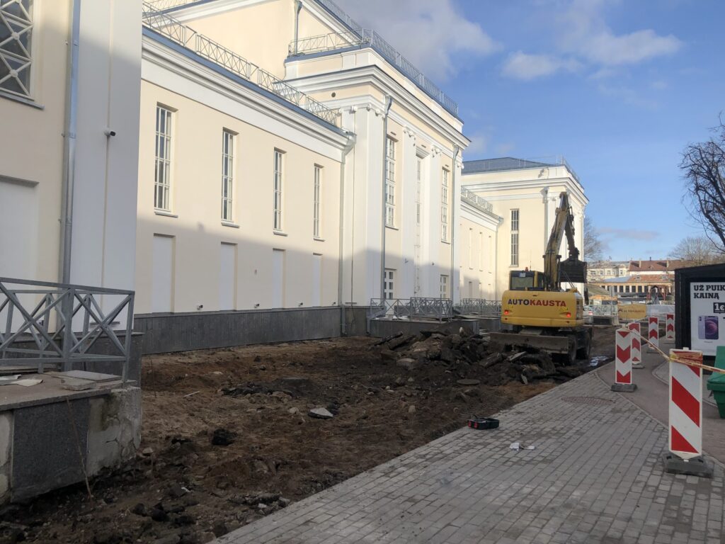 Miesto sodas (Laisvės al.) - Park - construction photos