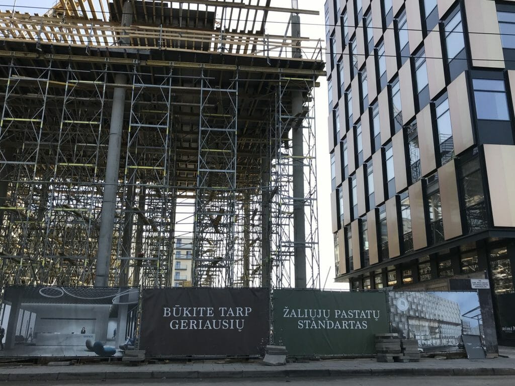 Business Stadium North East (Rinktinės g. 3) - Verslo centras - statybų nuotraukos