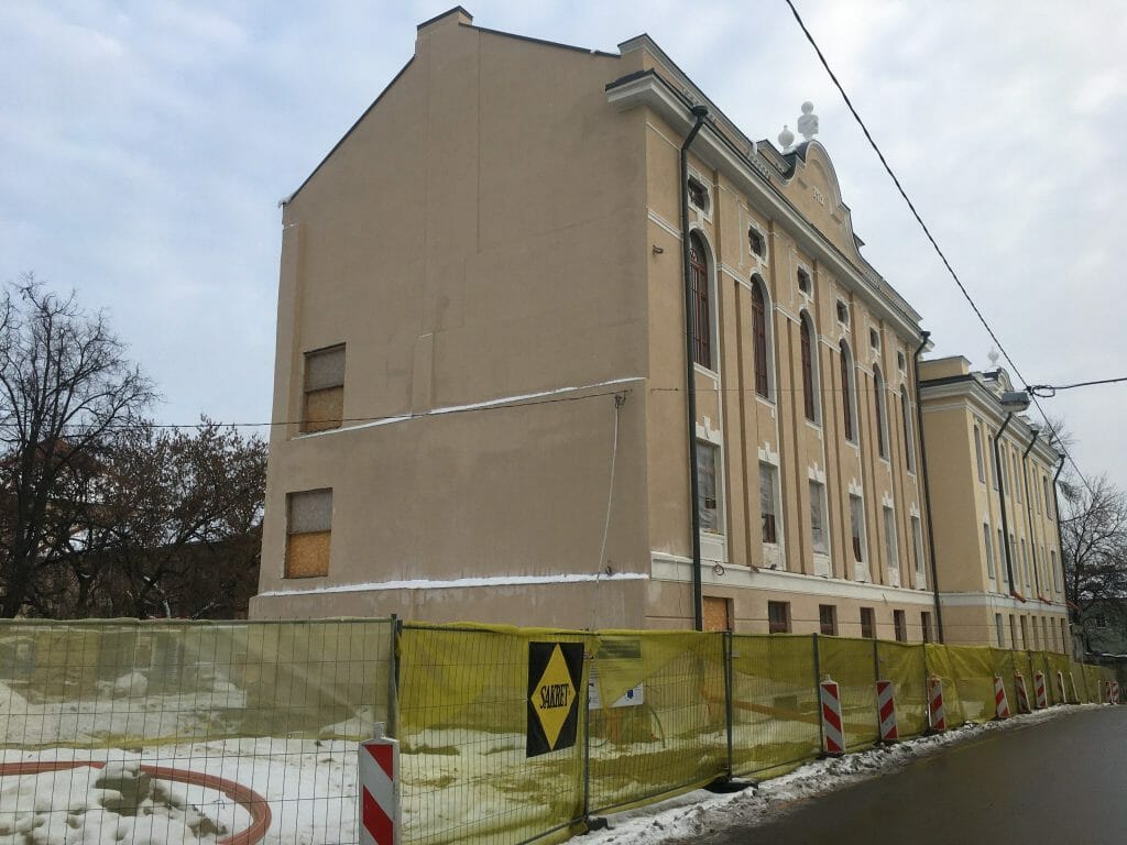 Radvilų rūmų pietų korpuso ir rytų paviljono atkūrimas (Vilniaus g. 24) - Museum - construction photos
