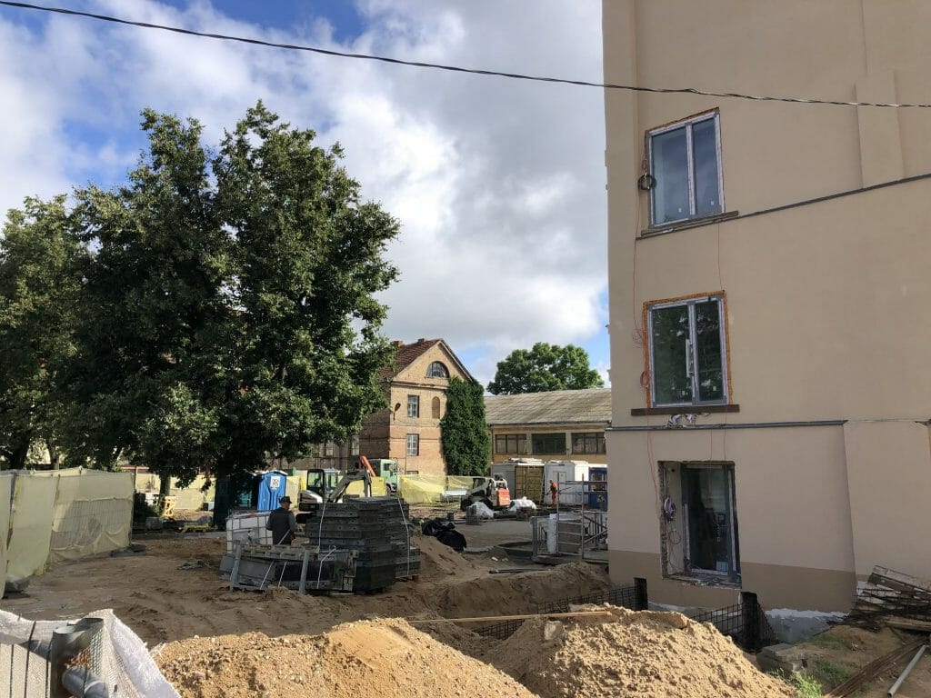 Radvilų rūmų pietų korpuso ir rytų paviljono atkūrimas (Vilniaus g. 24) - Museum - construction photos
