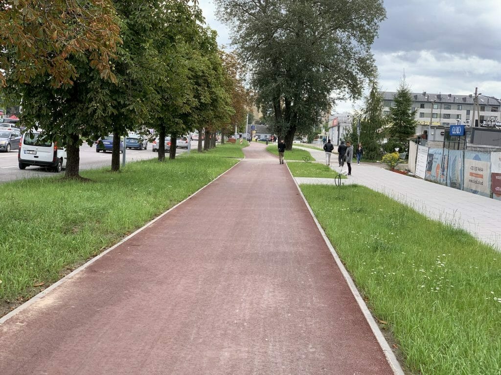Žalgirio g. dviračių takas (Žalgirio g.) - Bike path - construction photos
