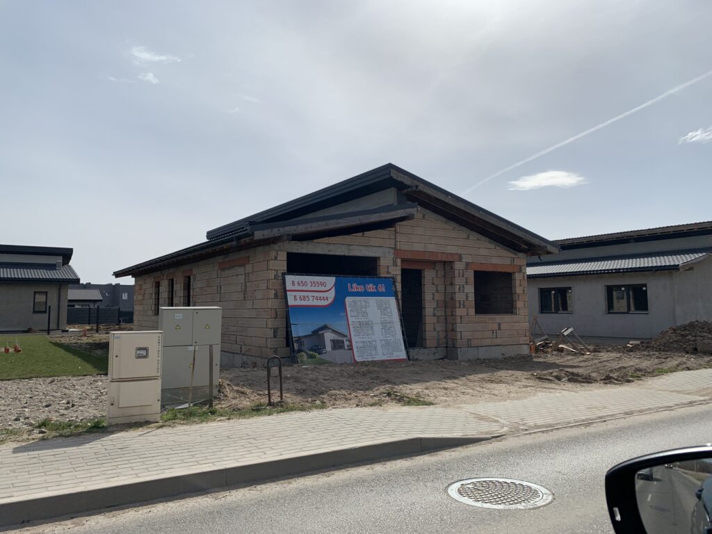 17 perlų (Uždaroji g.) - Private house community - construction photos