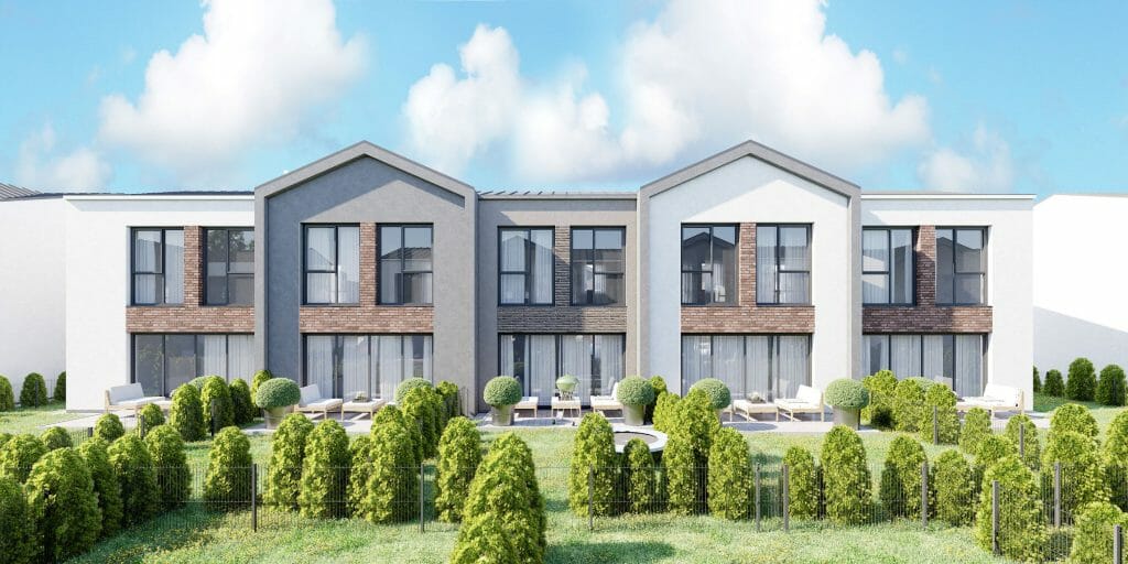 Kotedžai Kalnėnuose (Savičiūnų g.) 3 etapas (Savičiūnų g. 35E, 35F) - Row housing - visualization