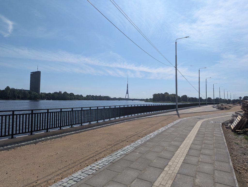 Mūkusalas ielas krasta promenāde (Mūkusalas iela) - Bike path, Waterside - construction photos