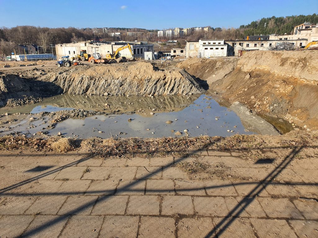 Remarco 1 etapas (Drujos g. 2) - Pārtikas veikals, Biroju centrs - būvdarbu attēli