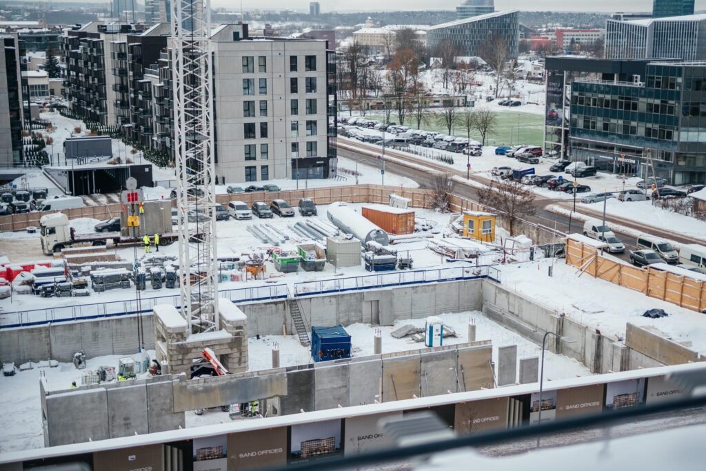 Sand Offices (Žalgirio g. 114) - Office center - construction photos