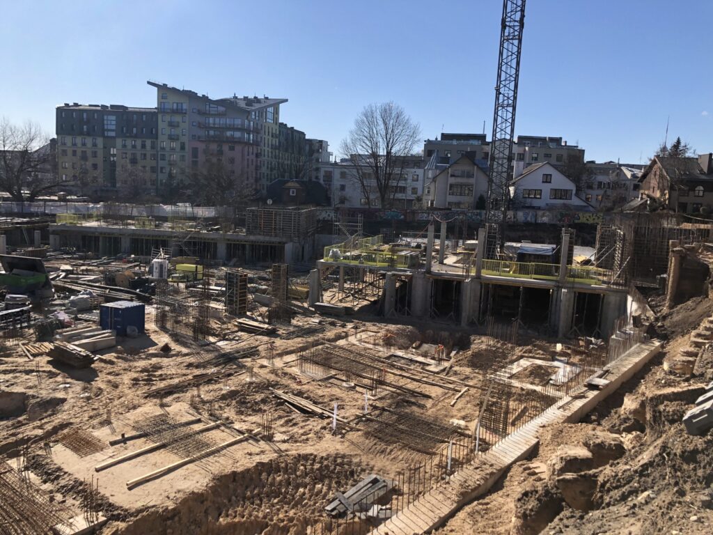 Žvėryno City (Paribio g. 12) - Multi apartment - construction photos