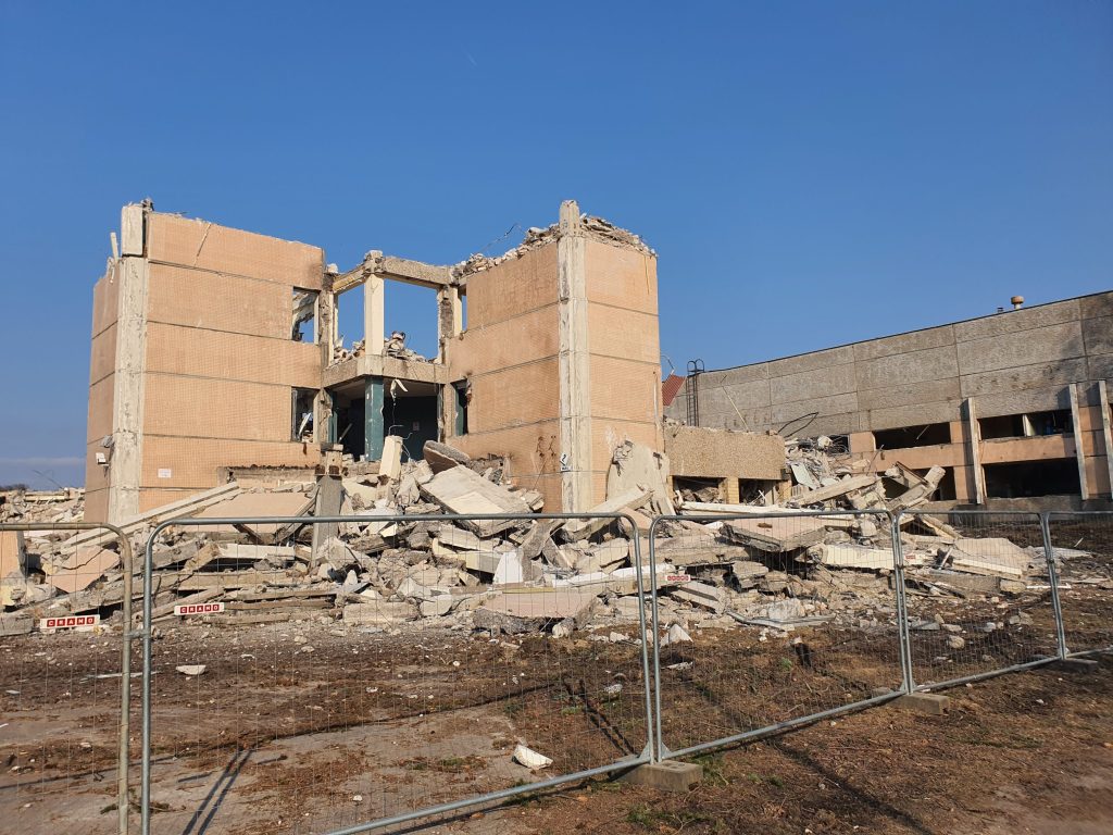 Remarco 1 etapas (Drujos g. 2) - Food store, Office center - construction photos