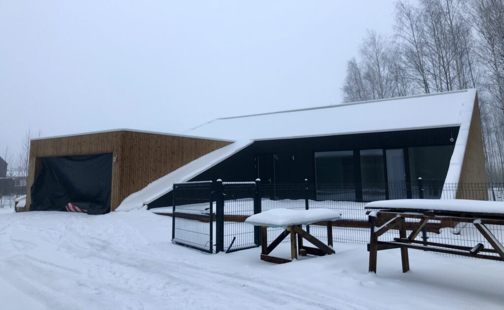 Live in wood (Šumsko g. 312, 314, 316, 318) - Private house community - construction photos