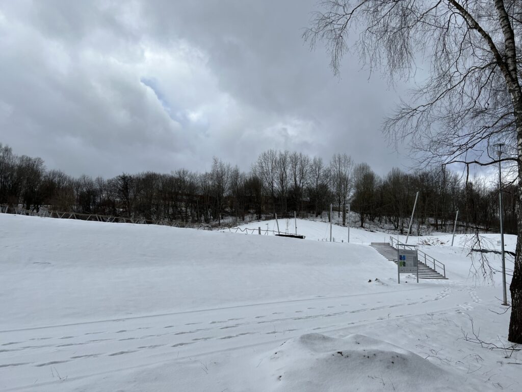 Paviršiniai nuotekų tinklai, valykla ir kaupykla Ozo g. (Šiaurinė, Ukmergės, Ozo, Miglos, Paribio, Lūšių, Elnių g.) - Izplatīšanas tīkls, Parks - būvdarbu attēli