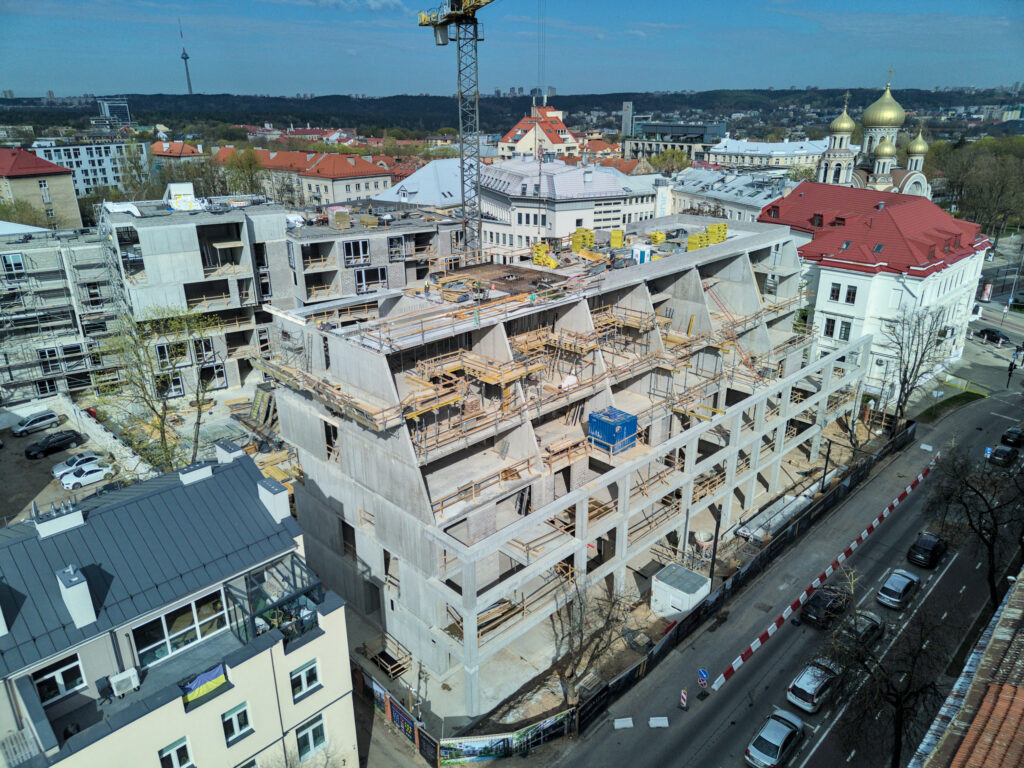 Algirdo 3 (Algirdo g. 3) - Multi apartment - construction photos