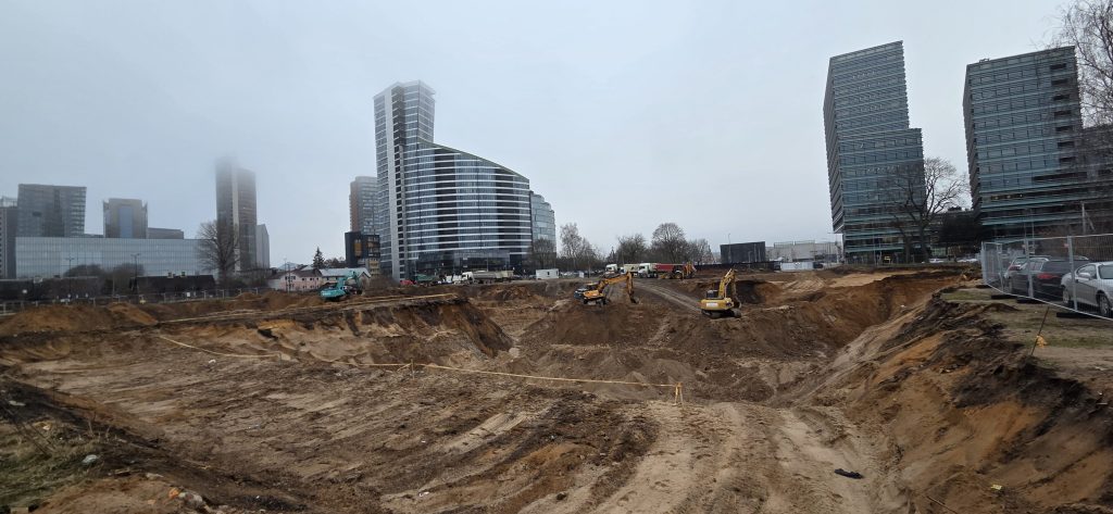 Horizontai (Releven) E, F korpusai (Lvivo g. 59) - Food services, Office center - construction photos