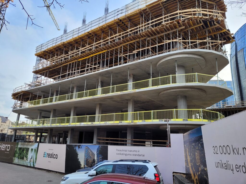 HERO (Lvivo g. 21) - Office center - construction photos