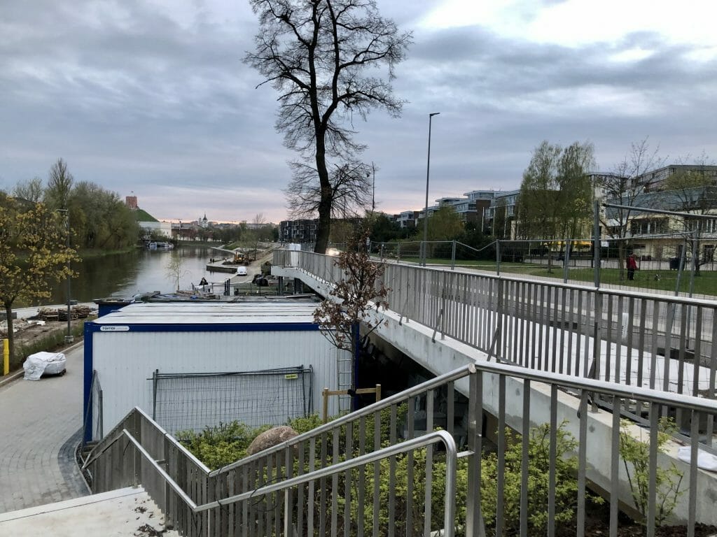 Neries dešiniosios krantinės (Upės g.) - Bike path, Sports field or court, Waterside - construction photos