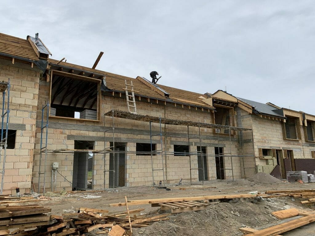 Bachmano Žemė (Vėluvos g. 1, 2, 3, 4 - 47, Eitkūnų g. 6, 6A, 8, 8A - 30, 30A, Tolminkiemio g. 1, 2, 3, 4 - 69) - Privātmāju kopienas, Rindu mājas - būvdarbu attēli