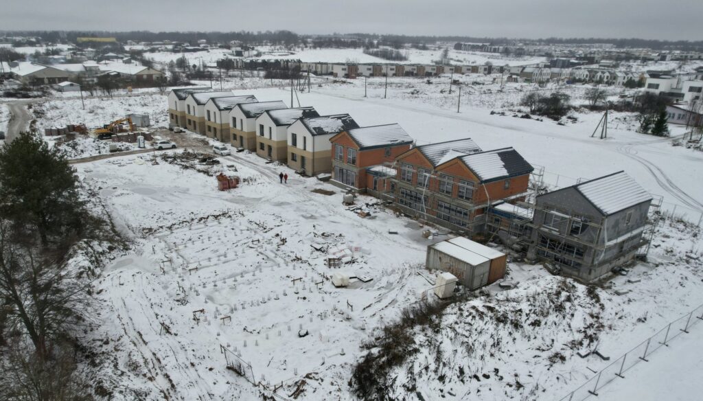 Kalnėnų namai (Keltų g. 10, 12, 18) - Row housing - construction photos