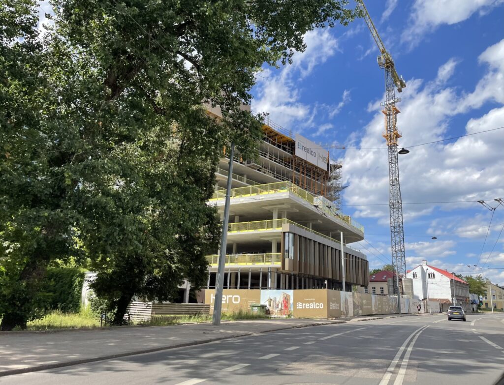 HERO (Lvivo g. 21) - Office center - construction photos