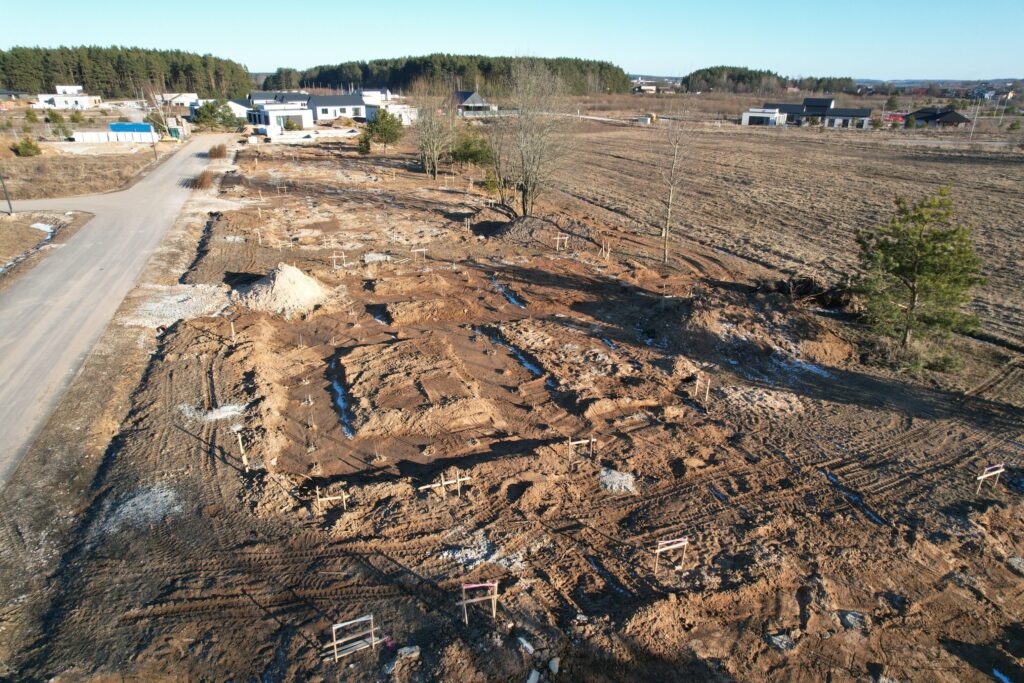 Katišių g. 18, 24, 26, 28, 30, 32, 34, 36 (Katišių g. 18, 24, 26 ,28, 30, 32, 34, 36) - Private house community - construction photos