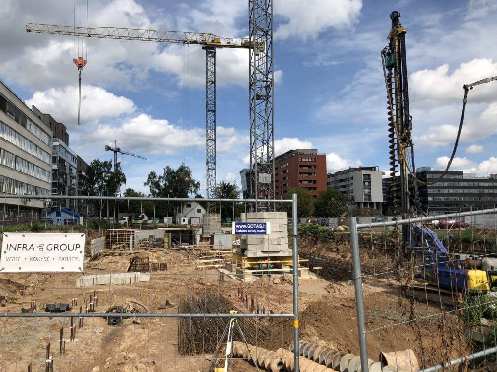 Kernavės aveniu (Kernavės g. 4) - Multi apartment - construction photos