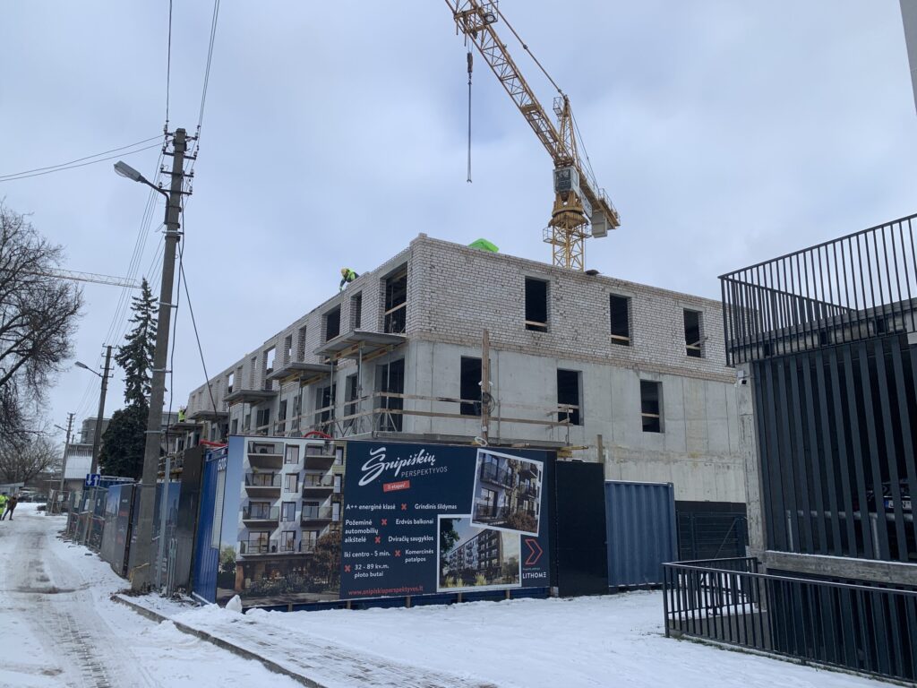 Šnipiškių perspektyvos 2 etapas (Šatrijos g. 7) - Multi apartment - construction photos
