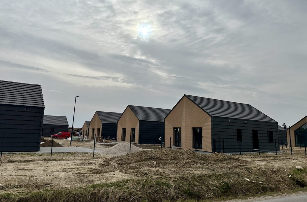 Skandinavų vilos (Ragupės g. 7, 8, 9, 10, 11, 12, 13, 14, 15, 16, 18,  Trušelių k.) - Private house community - construction photos