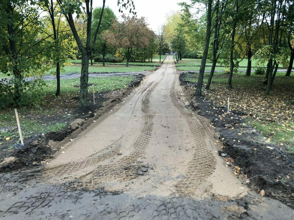 Nemuno salos parkas (Nemuno sala) - Park - construction photos