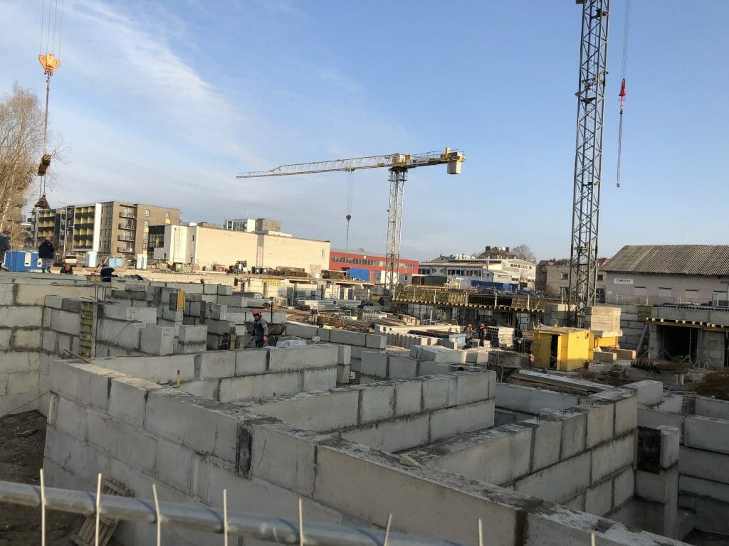 Paparčių namai 2 etapas (Utenos g. 41A) - Daugiabutis - statybų nuotraukos