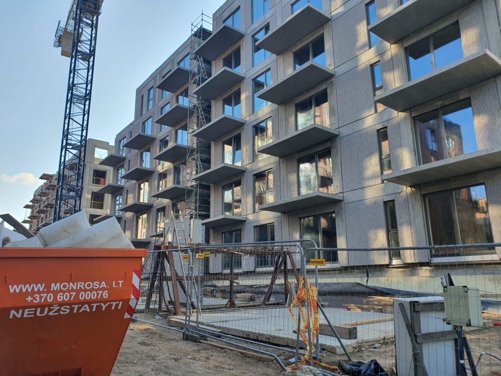 Vilnelės skverai 4 etapas (Manufaktūrų g. 7) - Daudzdzīvokļu nams - būvdarbu attēli