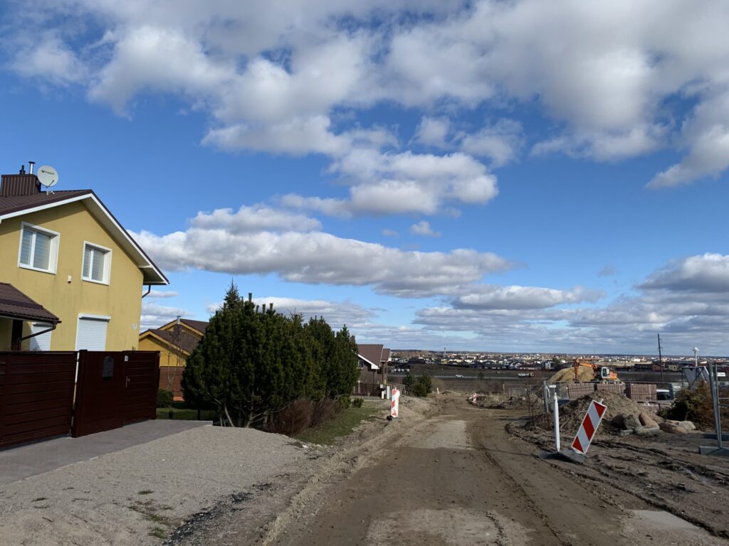 Tauralaukio gyvenvietės gatvės (Vėjo g., Virkučių g., Uosių g., Žvaigždžių g., Vaivorykštės g., Griaustinio g., Lietaus g., Slengių g., Arimų g., Akmenų g., Debesų g., Smėlio g.) - Street - construction photos