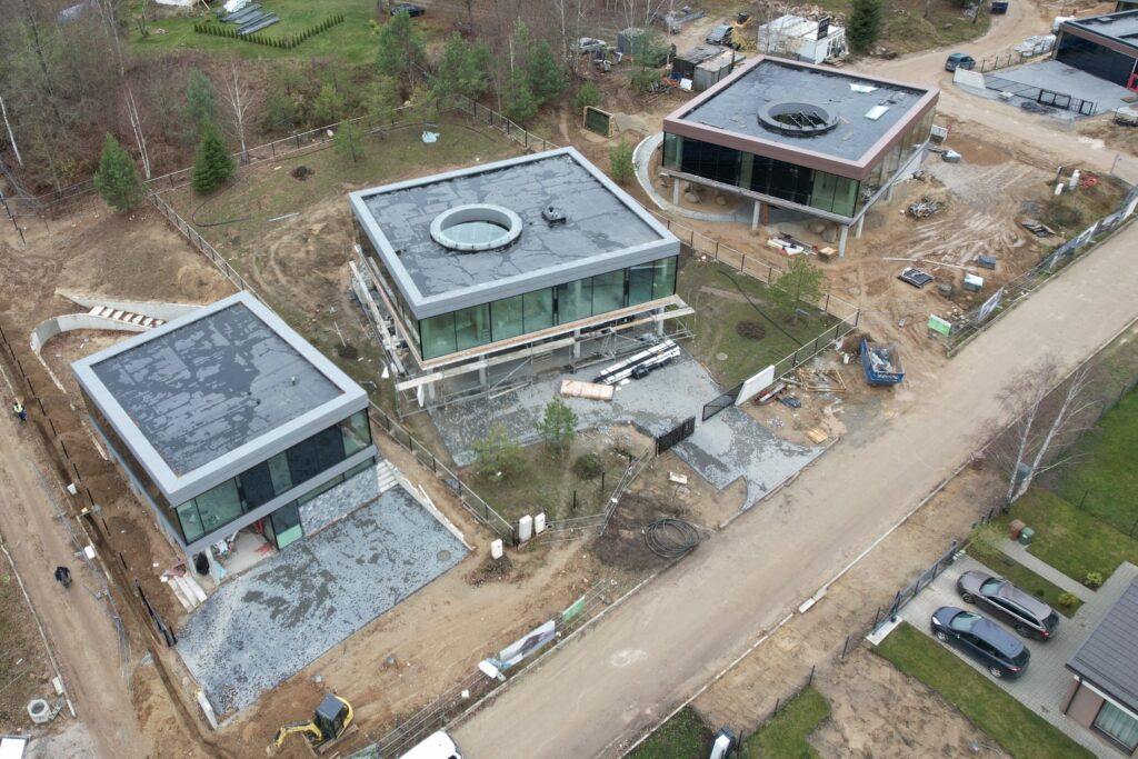 Ro16 (S. Lozoraičio g. 17A, 15C, 15B, 15, 23, 25, 25B, 25D) - Private house community - construction photos