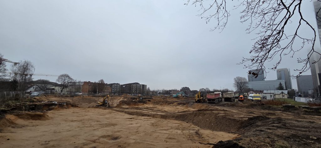 Horizontai (Releven) E, F korpusai (Lvivo g. 59) - Food services, Office center - construction photos