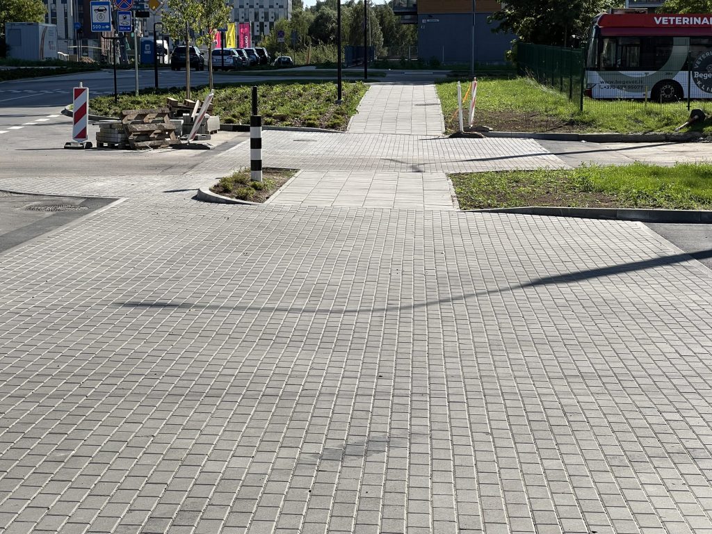 Viršilų g. nuo V. Lingio g. iki Justiniškių g. (Viršilų g.) - Bike path, Street - construction photos