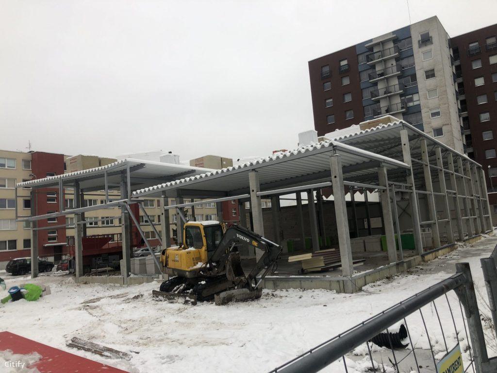 Baltijos pr. 12 (Baltijos pr. 12) - Tirdzniecības centrs - būvdarbu attēli