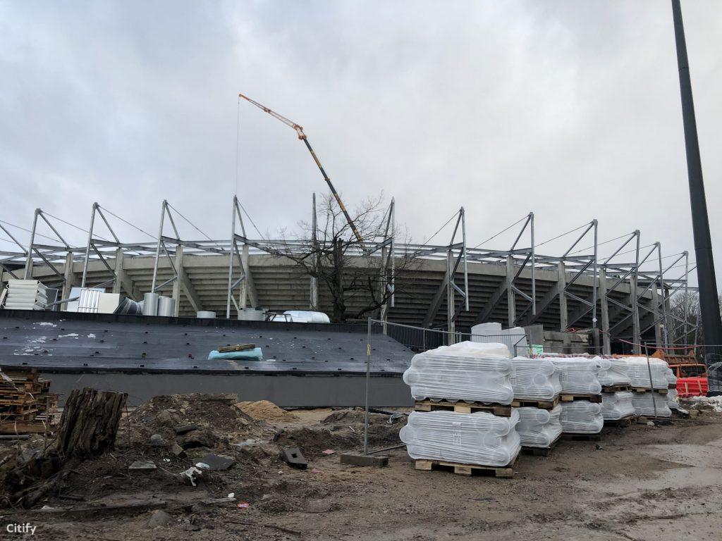 Dariaus ir Girėno stadionas (Perkūno al. 5) - Sports arena - construction photos
