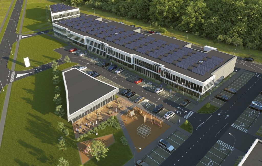 LEZ verslo parkas (Jėgainės g. 3, Biruliškių k., Karmėlavos sen.) - Business park, Other commercial, Warehouse / Distribution center - visualization