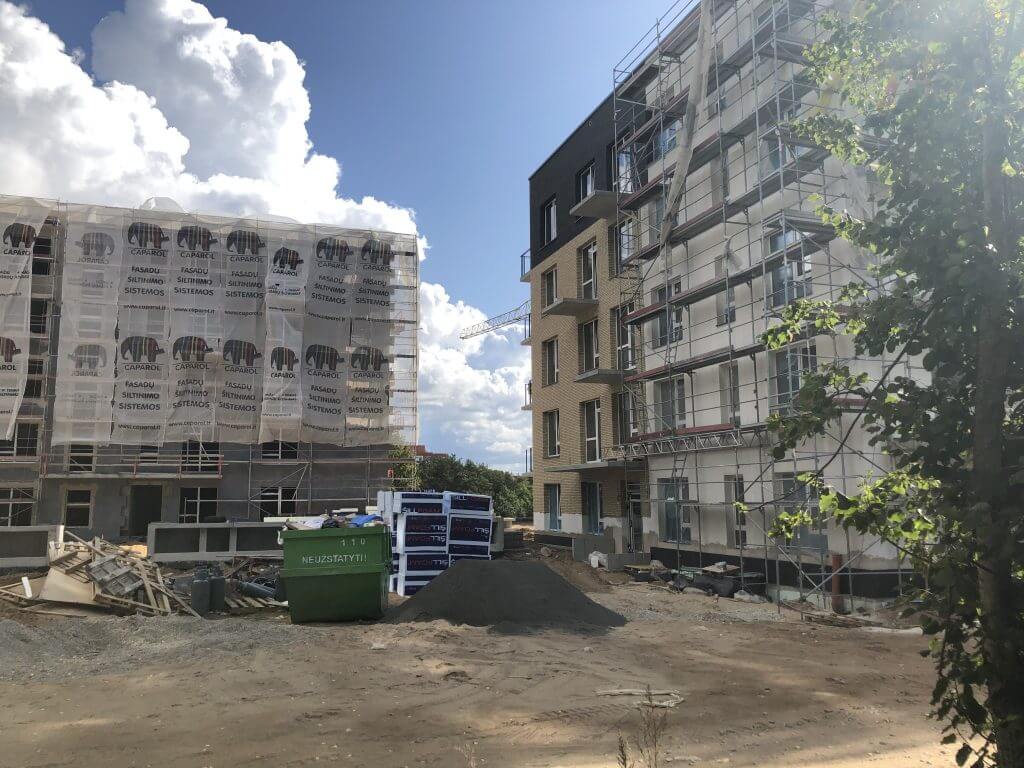 Veikmės Parko namai (Didlaukio g.) - Multi apartment - construction photos