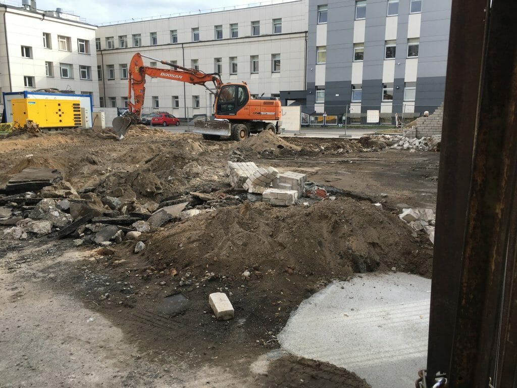 Mykolo Marcinkevičiaus ligoninės plėtra (Kauno g. 7) - Hospital - construction photos