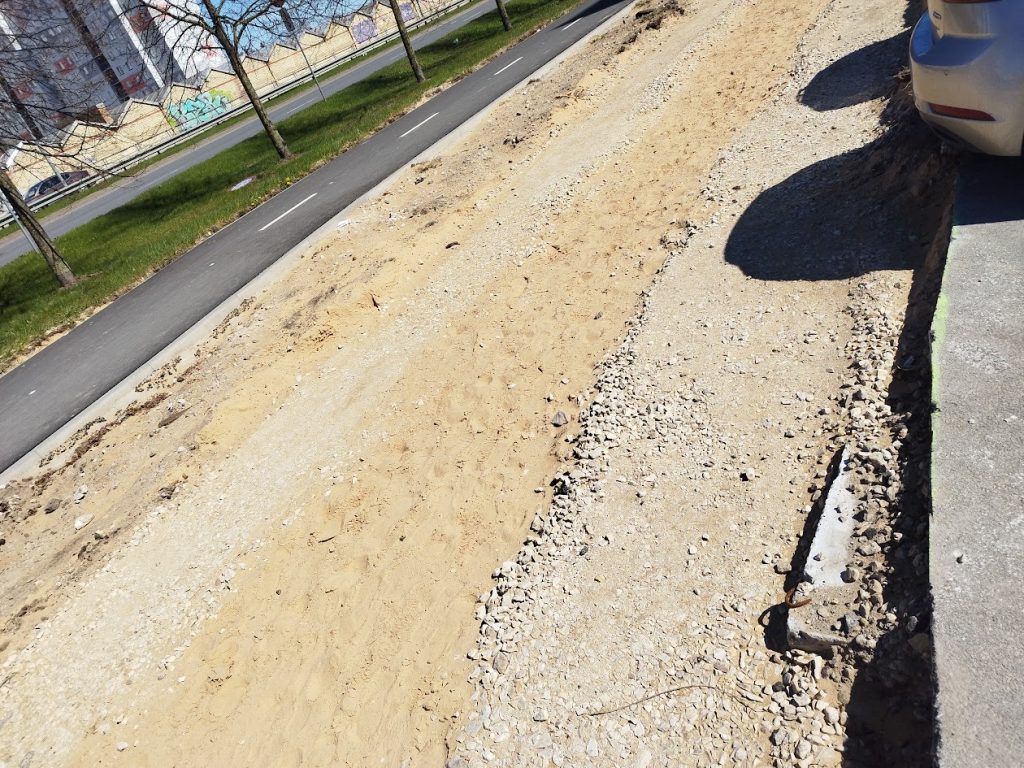 Velosipēdu ceļš Rīga - Ulbroka (Augusta Deglava iela) - Dviračių takas - statybų nuotraukos