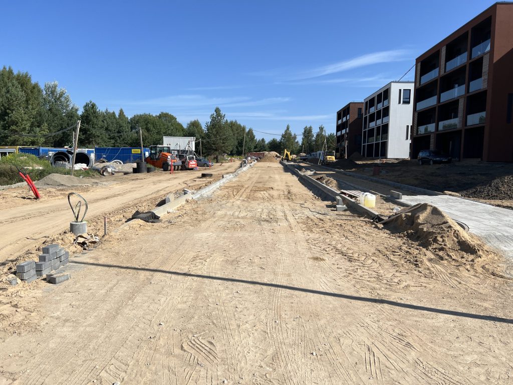 Karaliaučiaus g. atkarpa, Vištyčio g., J. Bretkūno g. atkarpa (Karaliaučiaus g., Vištyčio g., J. Bretkūno g.) - Bike path, Street - construction photos