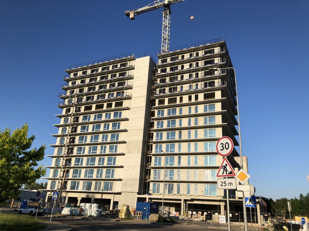 Skylum 1 etapas (Viršilų g. 6) - Daugiabutis - statybų nuotraukos