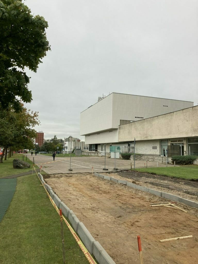 Pėsčiųjų ir dviračių takas nuo Justiniškių g. iki Pilaitės pr. (Laisvės pr.) - Bike path - construction photos