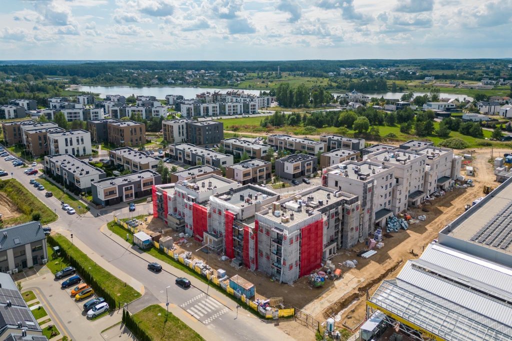Saulės namai (Pilkalnio g. 5, 7) - Multi apartment - construction photos
