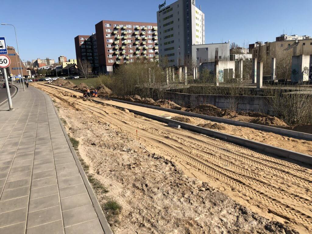 Pilaitės pr. dviračių takas (Pilaitės pr.) - Bike path - construction photos