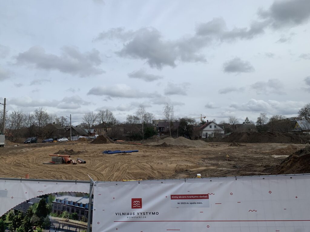 Šnipiškių aikštė (Giedraičių-Kintų g. skveras) (Kintų g.) - Square - construction photos