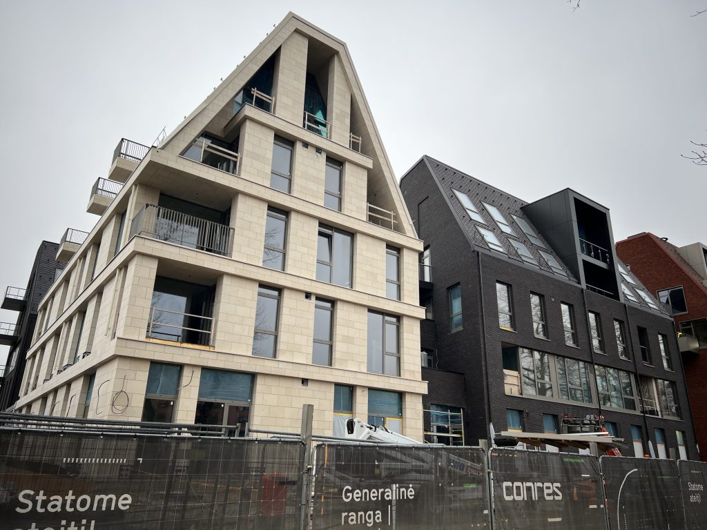 Memelio miestas | gyvenamasis 1 etapas (Naujoji Uosto g. 3) - Multi apartment - construction photos