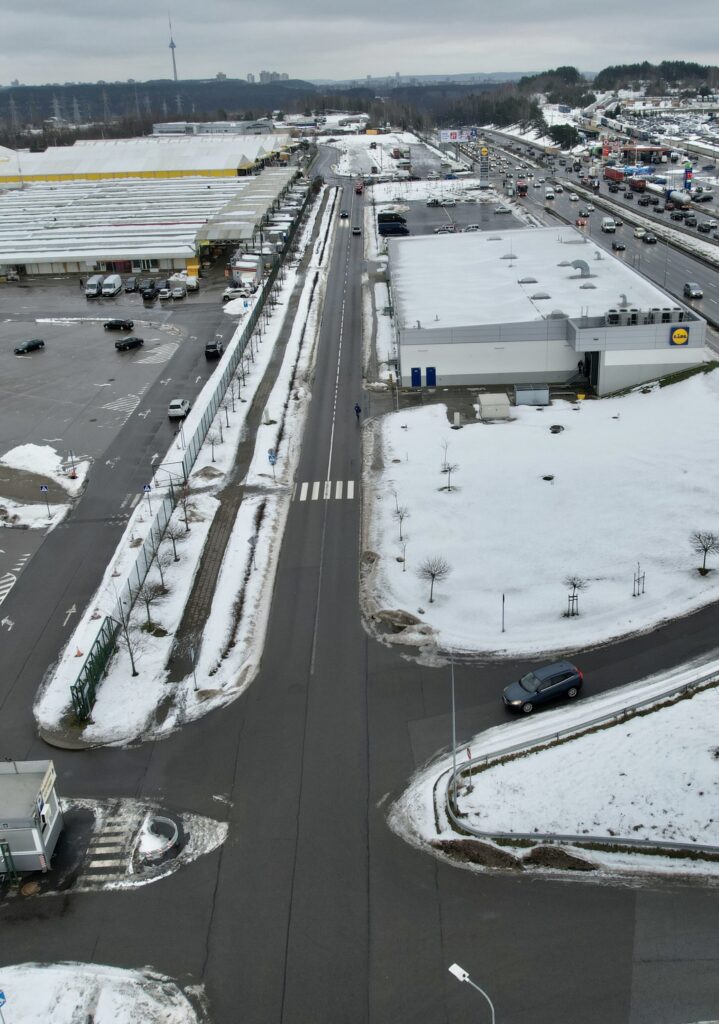 Paneriškių gatvės atkarpa iki Gariūnų g (Paneriškių g.) - Bike path, Street - construction photos