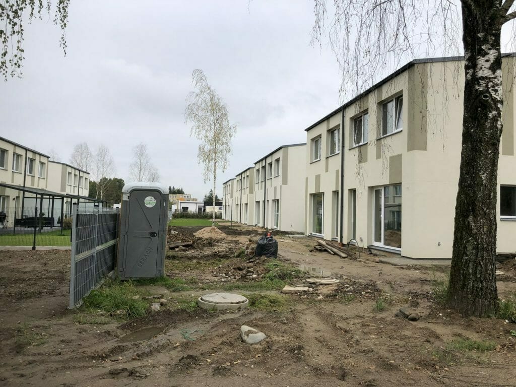 Saulės skg. 1, 2, 5, 6 (Saulės skg. 1, 2, 5, 6) - Row housing - construction photos