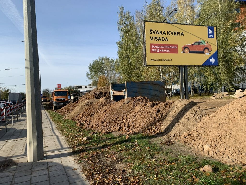 Lietaus kolektoriaus ir nuotekų valymo įrenginių rekonstrukcija ir statyba Verkių, Kareivių g. (Kareivių g.) - Distribution network - construction photos